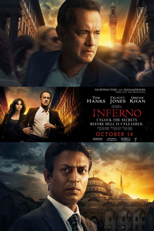 1000 piece jigsaw puzzle for the movie poster: Inferno (2016) ver6
