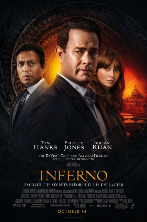 1000 piece jigsaw puzzle for the movie poster: Inferno (2016) ver7
