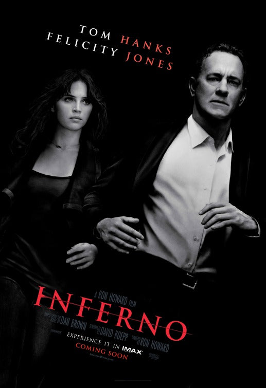 1000 piece jigsaw puzzle for the movie poster: Inferno (2016) ver9