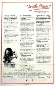 the movie poster: Inside Moves (1980)
