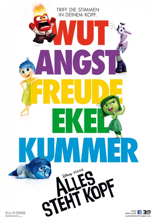 1000 piece jigsaw puzzle for the movie poster: Inside Out (2015) ver19