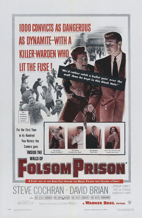 the movie poster: Inside the Walls of Folsom Prison (1951)