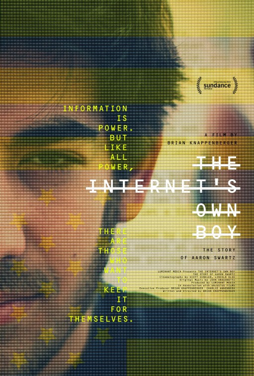 1000 piece jigsaw puzzle for the movie poster: The Internet's Own Boy: The Story of Aaron Swartz (2014)