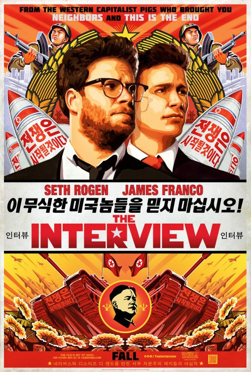 1000 piece jigsaw puzzle for the movie poster: The Interview (2014)