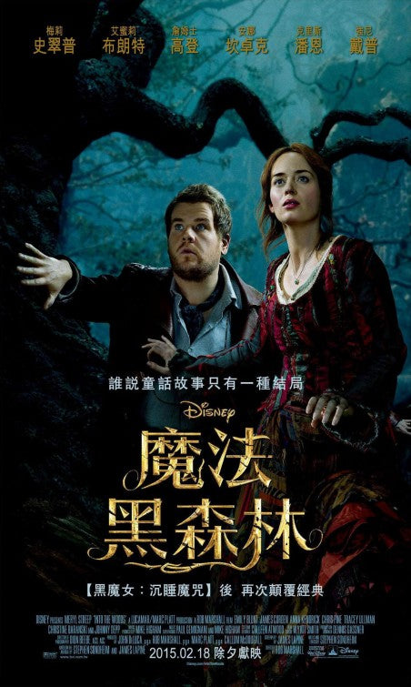 1000 piece jigsaw puzzle for the movie poster: Into the Woods (2014) ver13