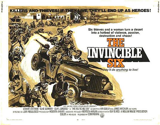 the movie poster: The Invincible Six (1968)