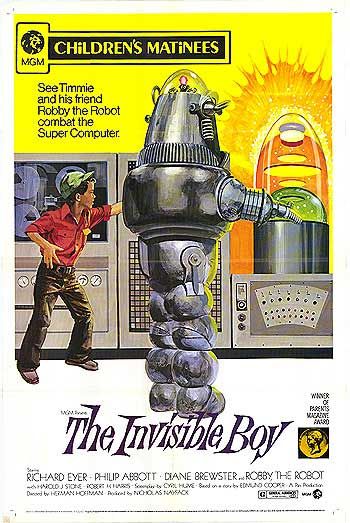the movie poster: The Invisible Boy (1957) ver2