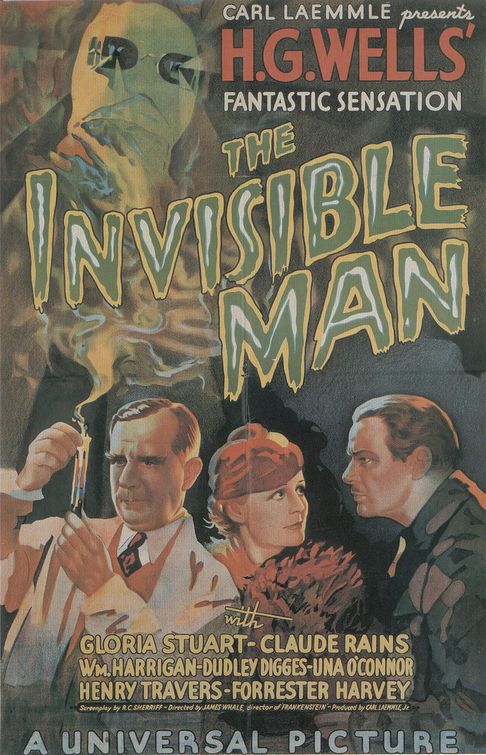 the movie poster: The Invisible Man (1933)