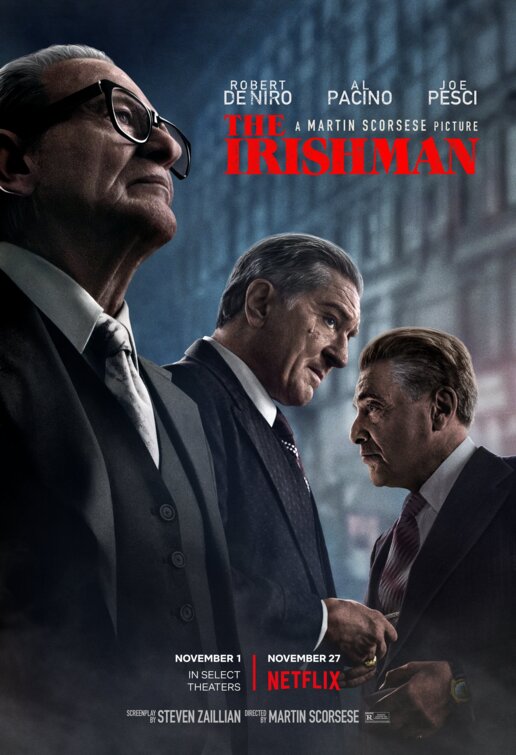 1000 piece jigsaw puzzle for the movie poster: The Irishman (2019)