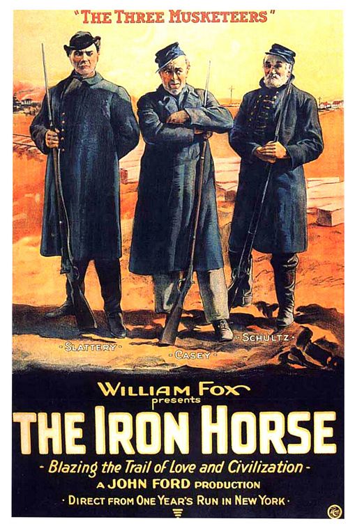 the movie poster: The Iron Horse (1924)
