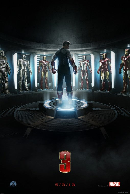 1000 piece jigsaw puzzle for the movie poster: Iron Man 3 (2013)