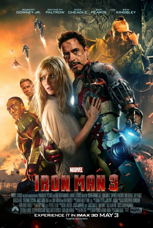1000 piece jigsaw puzzle for the movie poster: Iron Man 3 (2013) ver11