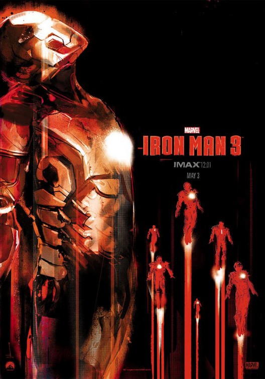 1000 piece jigsaw puzzle for the movie poster: Iron Man 3 (2013) ver12