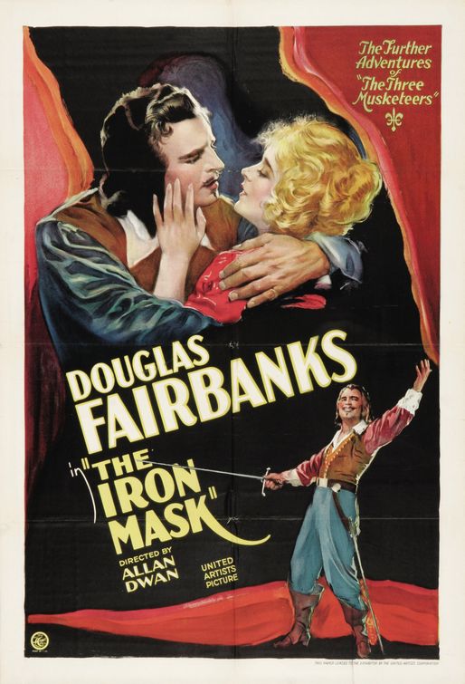 the movie poster: The Iron Mask (1929)
