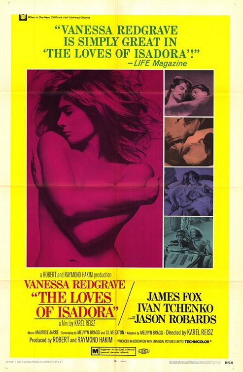 the movie poster: Isadora (aka The Loves of Isadora) (1968)