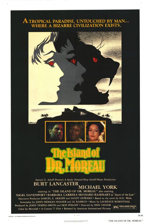 the movie poster: Island of Dr. Moreau, The (1977)