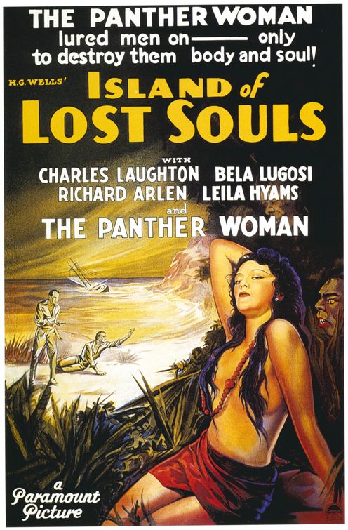 the movie poster: Island of Lost Souls (1932)