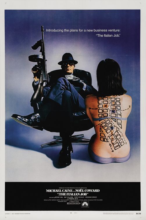 the movie poster: The Italian Job (1969)