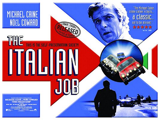 the movie poster: The Italian Job (1969) ver2