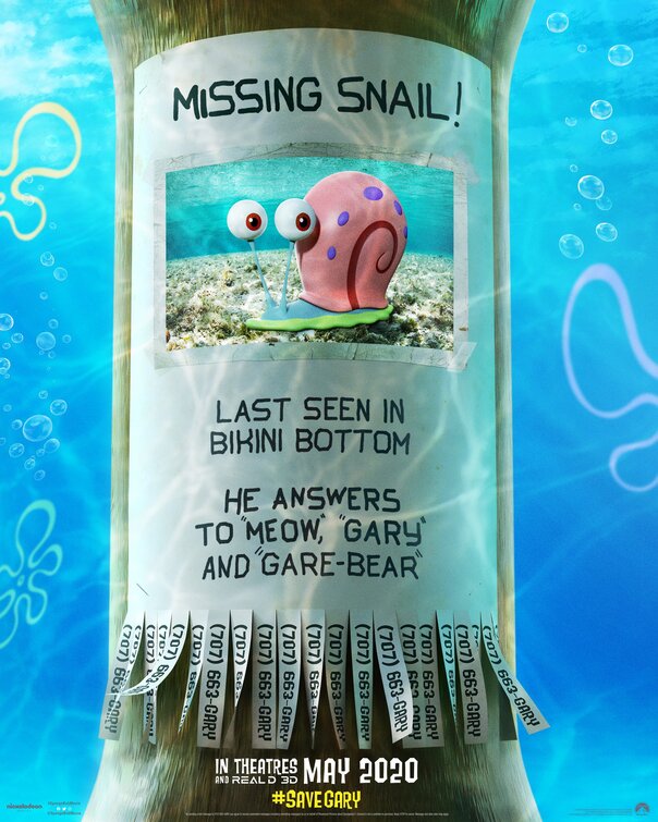 1000 piece jigsaw puzzle for the movie poster: The SpongeBob Movie: Sponge on the Run (2020) ver4