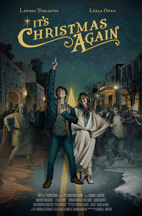 1000 piece jigsaw puzzle for the movie poster: It's Christmas Again (2022)