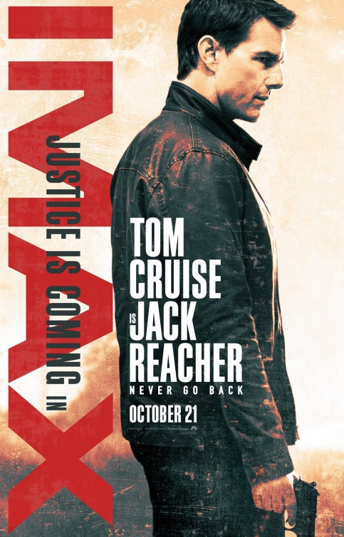1000 piece jigsaw puzzle for the movie poster: Jack Reacher: Never Go Back (2016) ver4