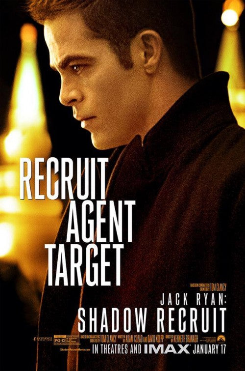 1000 piece jigsaw puzzle for the movie poster: Jack Ryan: Shadow Recruit (2014) ver9