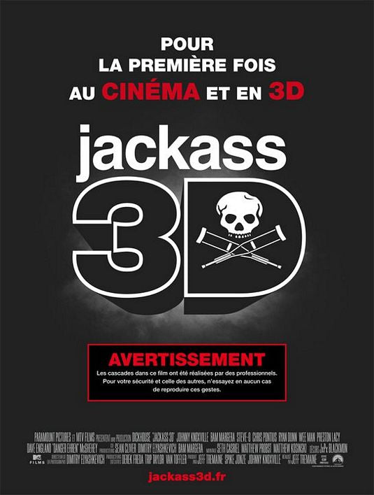 1000 piece jigsaw puzzle for the movie poster: Jackass 3-D (2010) ver6