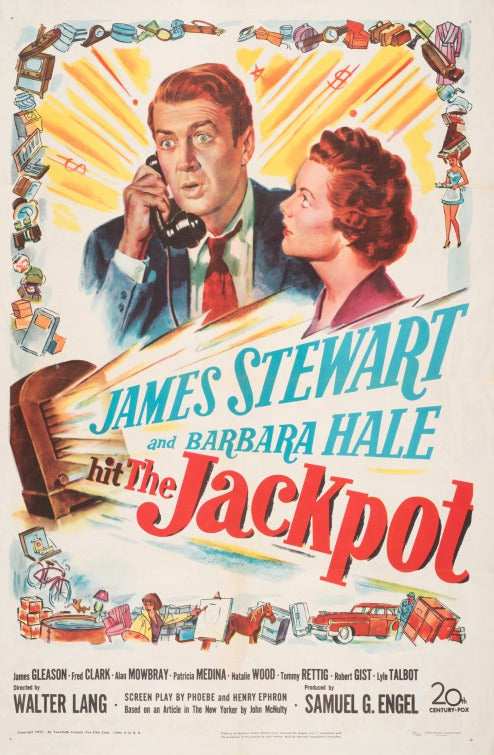 1000 piece jigsaw puzzle for the movie poster: The Jackpot (1950)