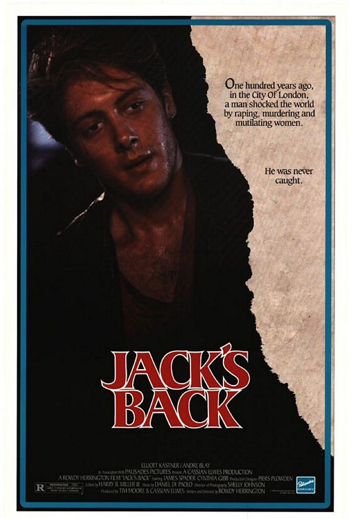 the movie poster: Jack's Back (1988)