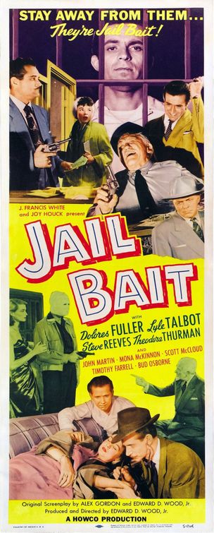 the movie poster: Jail Bait (1954) ver2