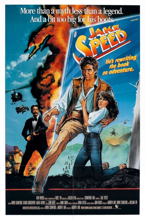 1000 piece jigsaw puzzle for the movie poster: Jake Speed (1986)