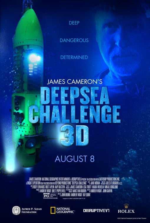 1000 piece jigsaw puzzle for the movie poster: James Cameron's Deepsea Challenge 3D (2014)