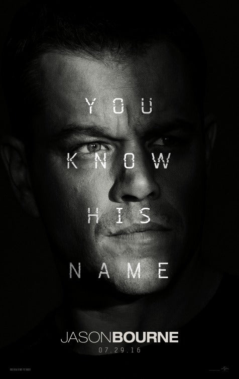 1000 piece jigsaw puzzle for the movie poster: Jason Bourne (2016) ver2