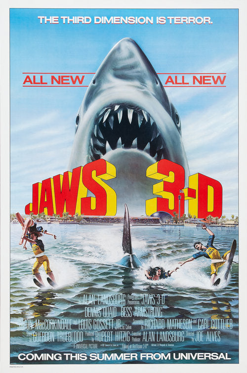 the movie poster: Jaws 3-D (1983)