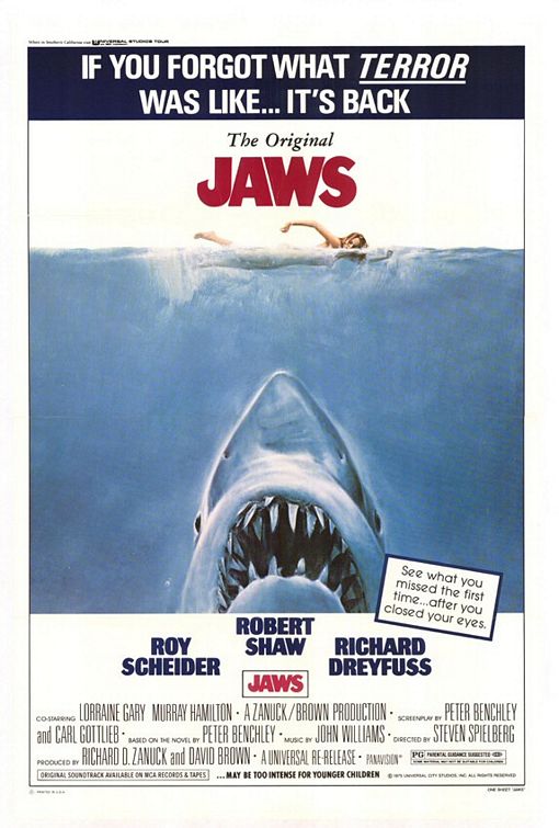 the movie poster: Jaws (1975) ver2