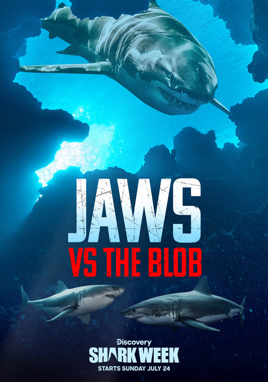 1000 piece jigsaw puzzle for tv poster: Jaws vs. the Blob