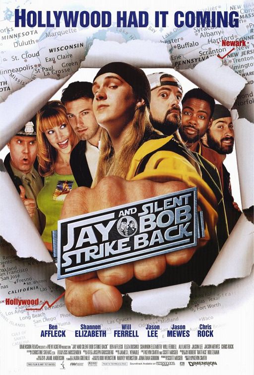 1000 piece jigsaw puzzle for the movie poster: Jay and Silent Bob Strike Back (2001)