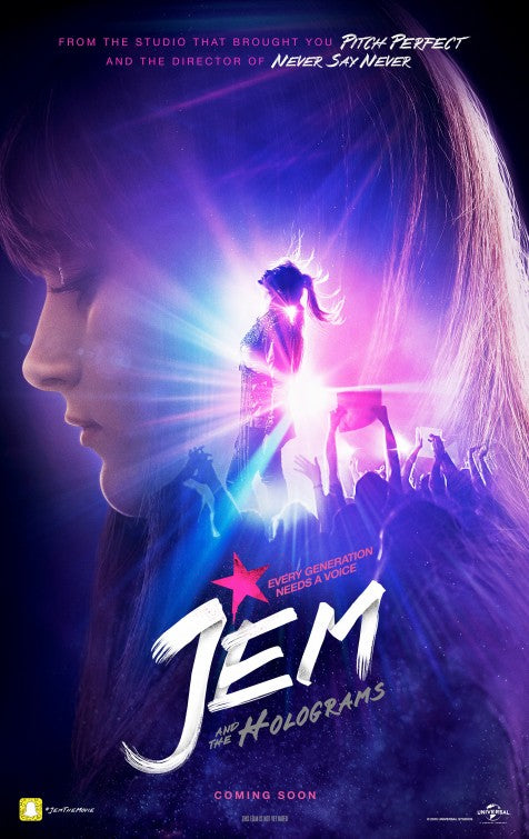 1000 piece jigsaw puzzle for the movie poster: Jem and the Holograms (2015)