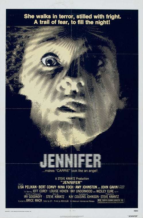 1000 piece jigsaw puzzle for the movie poster: Jennifer (1978)