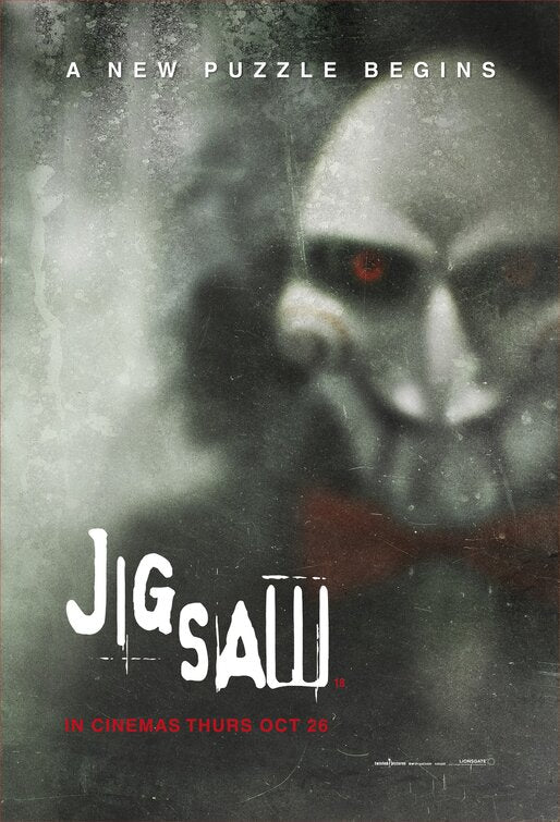 1000 piece jigsaw puzzle for the movie poster: Jigsaw (2017) ver10