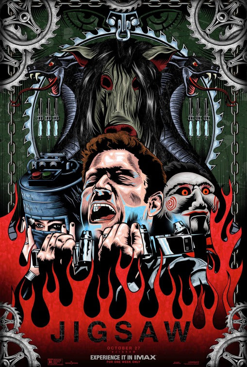1000 piece jigsaw puzzle for the movie poster: Jigsaw (2017) ver25