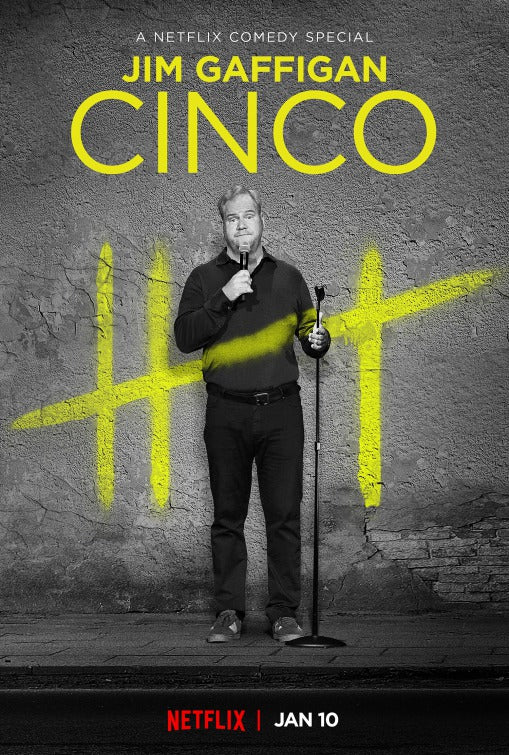1000 piece jigsaw puzzle for tv poster: Jim Gaffigan: Cinco