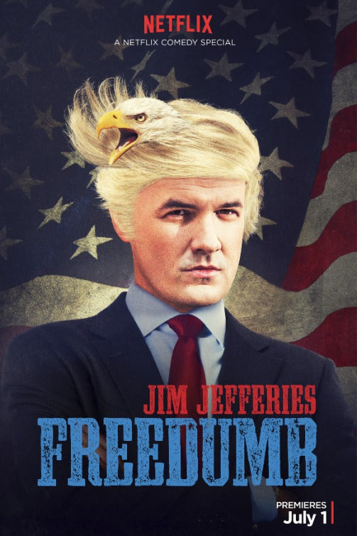 1000 piece jigsaw puzzle for tv poster: Jim Jeffries: Freedumb