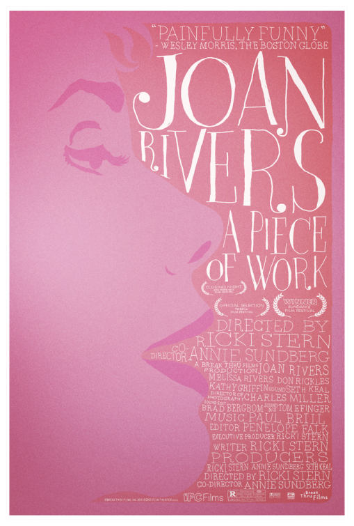 1000 piece jigsaw puzzle for the movie poster: Joan Rivers: A Piece of Work (2010)