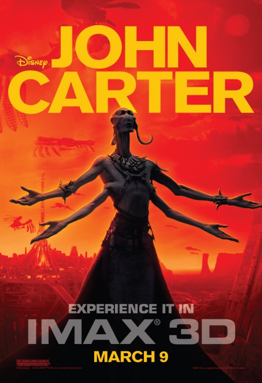 1000 piece jigsaw puzzle for the movie poster: John Carter (2012) ver10