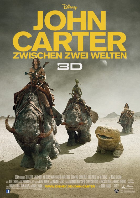 1000 piece jigsaw puzzle for the movie poster: John Carter (2012) ver8