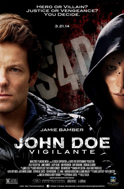 1000 piece jigsaw puzzle for the movie poster: John Doe: Vigilante (2014)