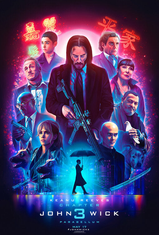 1000 piece jigsaw puzzle for the movie poster: John Wick: Chapter 3 - Parabellum (2019) ver26