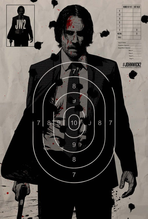 1000 piece jigsaw puzzle for the movie poster: John Wick: Chapter Two (2017) ver14